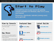 Tablet Screenshot of consoleemu.com